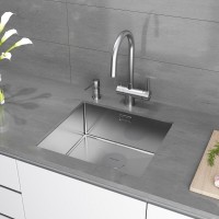Мойка кухонная Paulmark Next 48 UNI, PM214844-BS, 48 см, цвет брашированная нержавеющая сталь