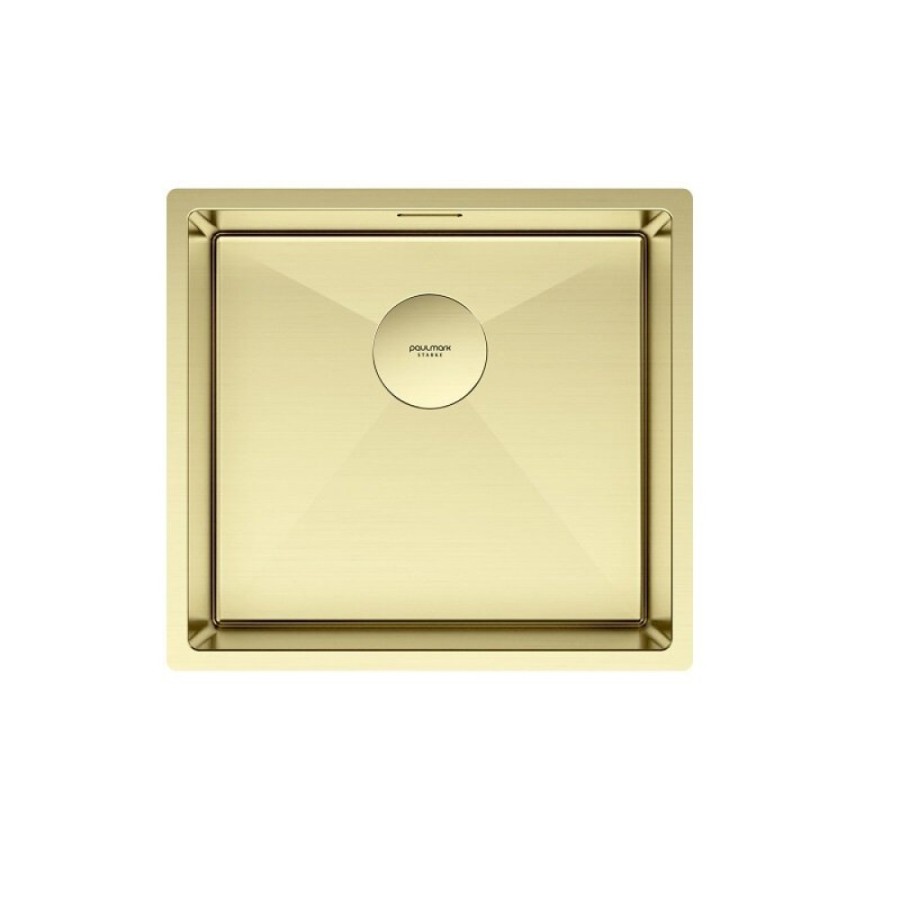 Мойка кухонная Paulmark Next 48 UNI, PM214844-LG, 48 см, цвет светлое золото