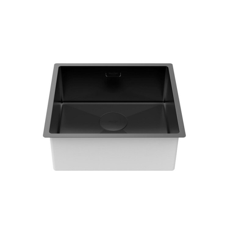 Мойка кухонная Paulmark Next 48 UNI, PM214844-MBN, 48 см, цвет черный матовый