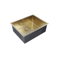 Мойка кухонная Paulmark Next-540 PM215444-BG, 54 см, PVD брашированное золото