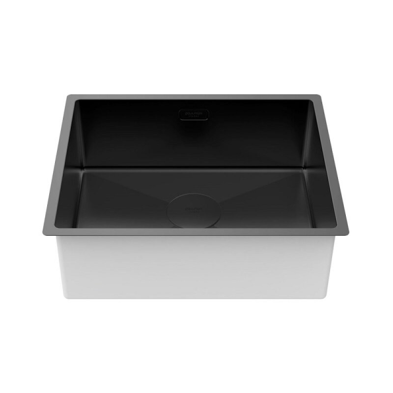Мойка кухонная Paulmark Next PM215444-MBN, 54 см, нержавеющая сталь, PVD черный матовый