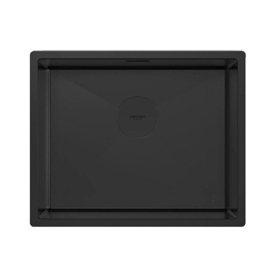 Мойка кухонная Paulmark Next PM215444-MBN, 54 см, нержавеющая сталь, PVD черный матовый