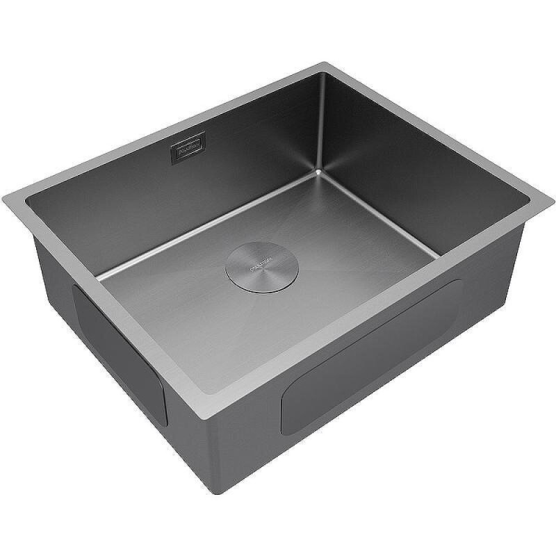 Мойка кухонная Paulmark Next PM215444-MG, 54 см, нержавеющая сталь, PVD серый матовый