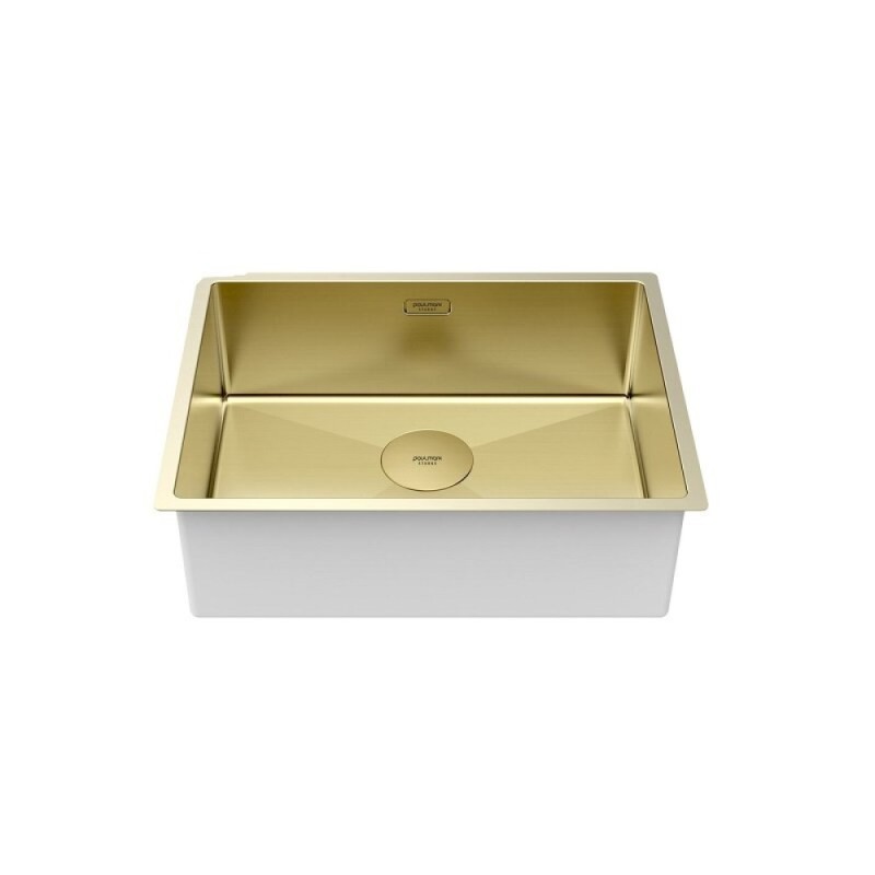 Мойка кухонная Paulmark Next 58 UNI, PM215844-LG, 58 см, цвет светлое золото