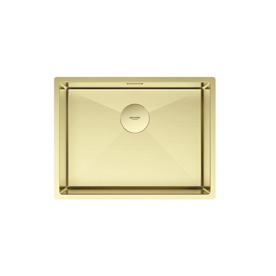 Мойка кухонная Paulmark Next 58 UNI, PM215844-LG, 58 см, цвет светлое золото
