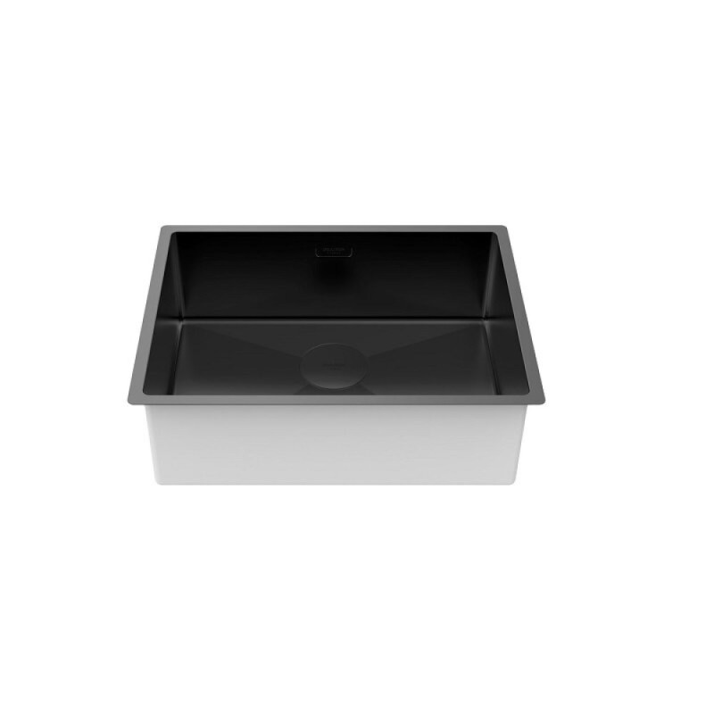 Мойка кухонная Paulmark Next 58 UNI, PM215844-MBN, 58 см, цвет черный матовый