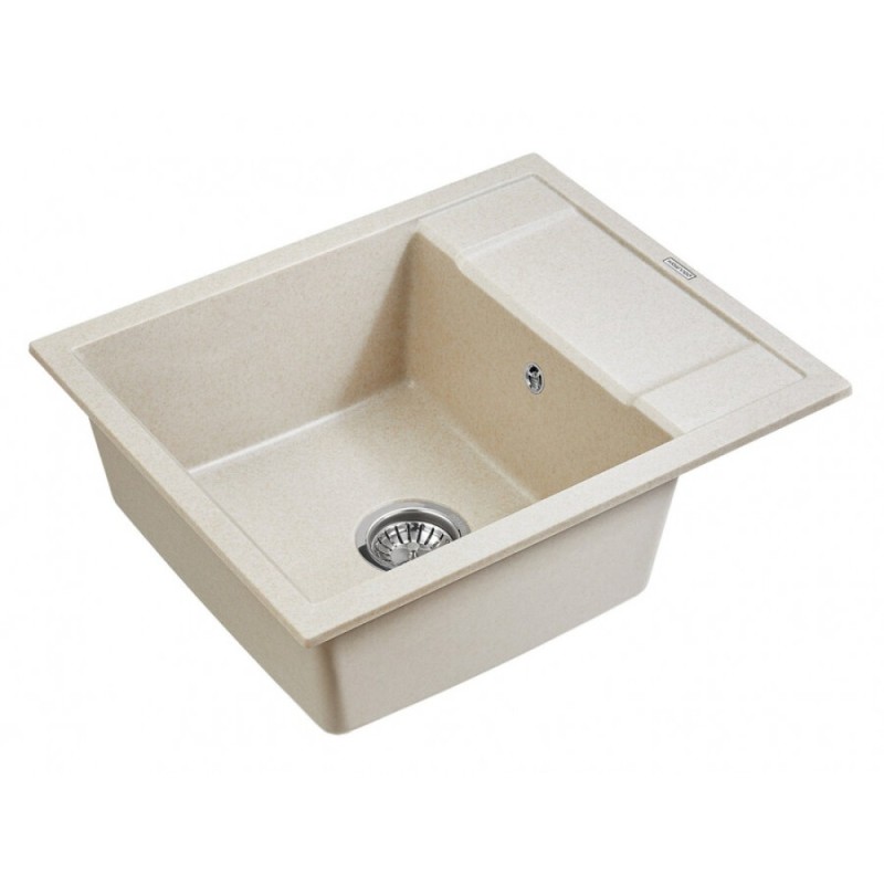 Мойка кухонная Paulmark Flugen PM216050-BE, 60 см, кварцевая, бежевый