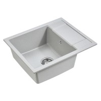 Мойка кухонная Paulmark Flugen PM216050-GR, 60 см, кварцевая, серый
