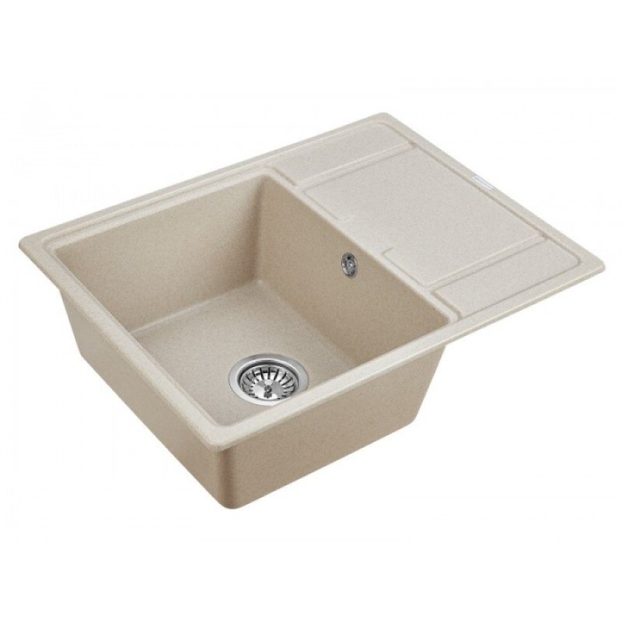 Мойка кухонная Paulmark Flugen PM216550-BE, 65 см, кварцевая, бежевый