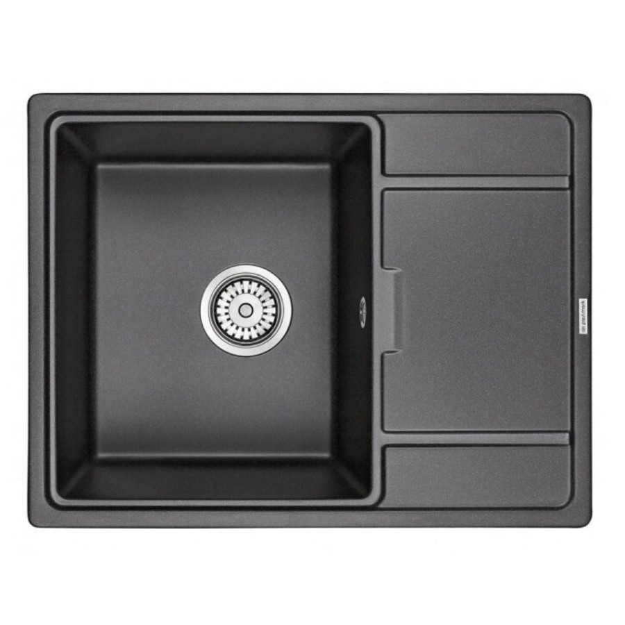 Мойка кухонная Paulmark Flugen PM216550-BL, 65 см, кварцевая, черный