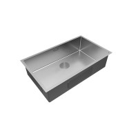 Мойка кухонная Paulmark Next 74 UNI, PM217444-BS, 74 см, цвет брашированная нержавеющая сталь