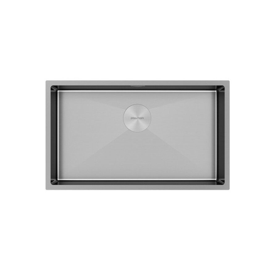 Мойка кухонная Paulmark Next 74 UNI, PM217444-BS, 74 см, цвет брашированная нержавеющая сталь