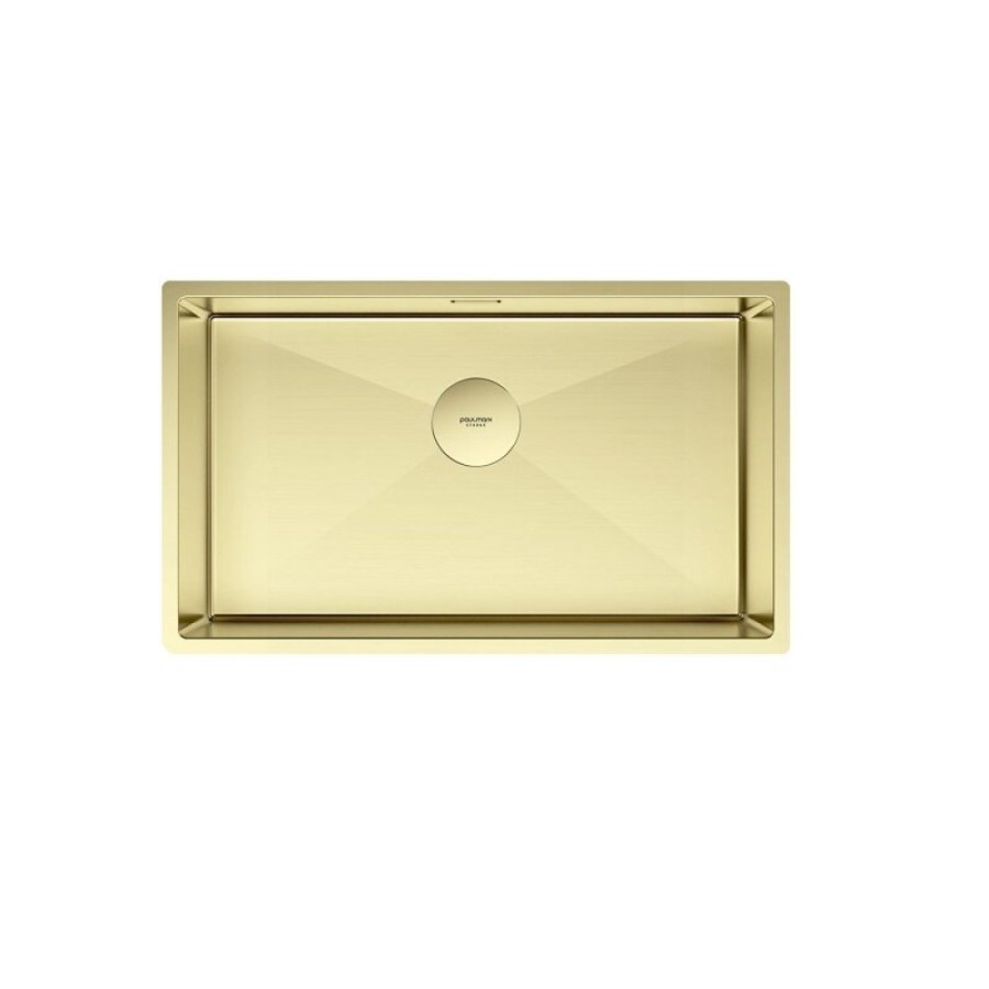 Мойка кухонная Paulmark Next 74 UNI, PM217444-LG, 74 см, цвет светлое золото