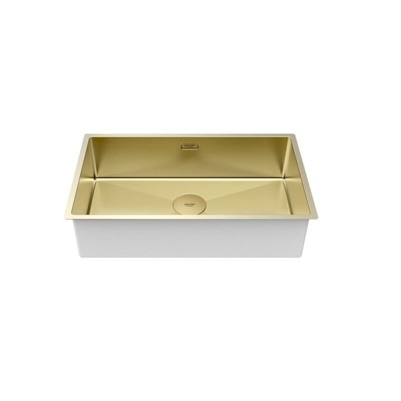 Мойка кухонная Paulmark Next 74 UNI, PM217444-LG, 74 см, цвет светлое золото