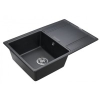 Мойка кухонная Paulmark Flugen PM217850-BL, 78 см, кварцевая, черный