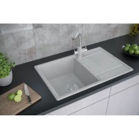 Мойка кухонная Paulmark Flugen PM217850-BL, 78 см, кварцевая, черный
