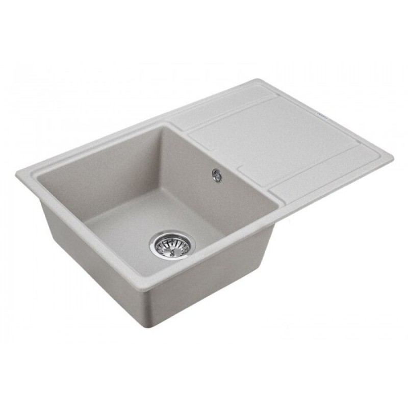 Мойка кухонная Paulmark Flugen PM217850-GR, 78 см, кварцевая, серый