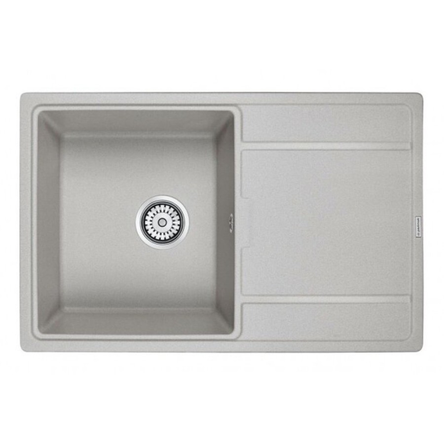 Мойка кухонная Paulmark Flugen PM217850-GR, 78 см, кварцевая, серый