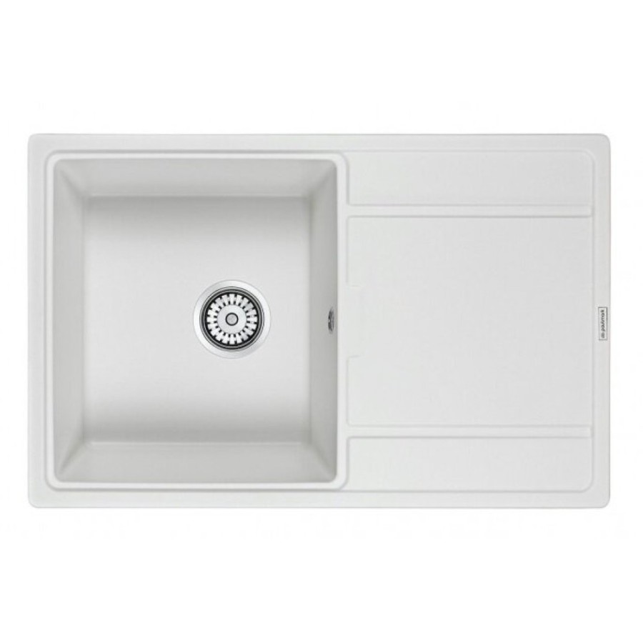 Мойка кухонная Paulmark Flugen PM217850-WH, 78 см, кварцевая, белый