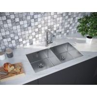 Мойка кухонная Paulmark Gerberg PM237844-BS, 78 см, брашированная нержавеющая сталь