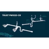 Мойка кухонная Paulmark Tandem PM238150-GR, 81 см, кварцевая, серый