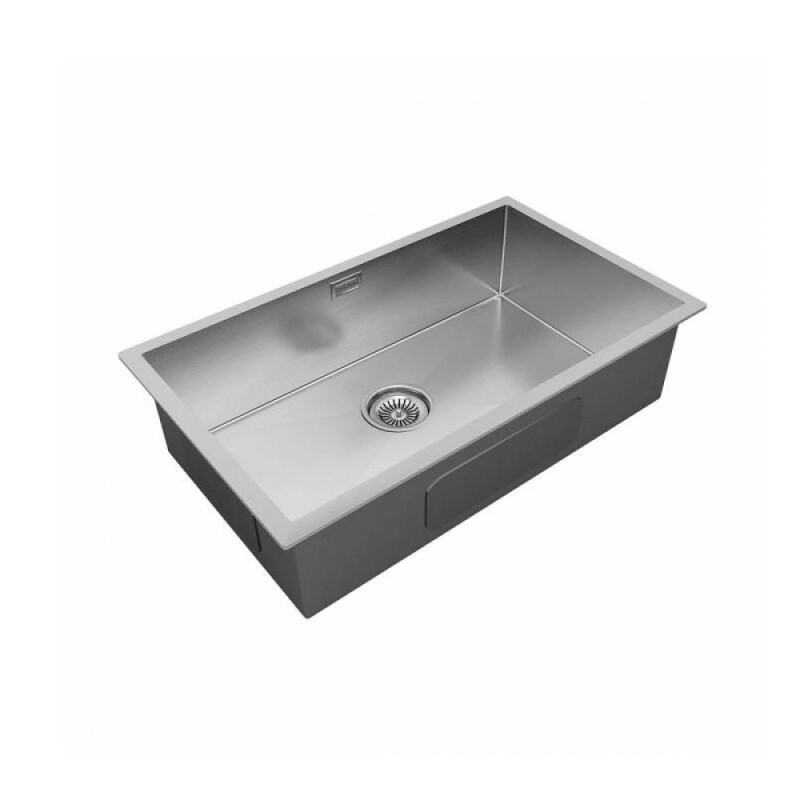 Мойка кухонная Paulmark Gerberg 74 Uni PM257444-BS, 74 см, нержавеющая сталь