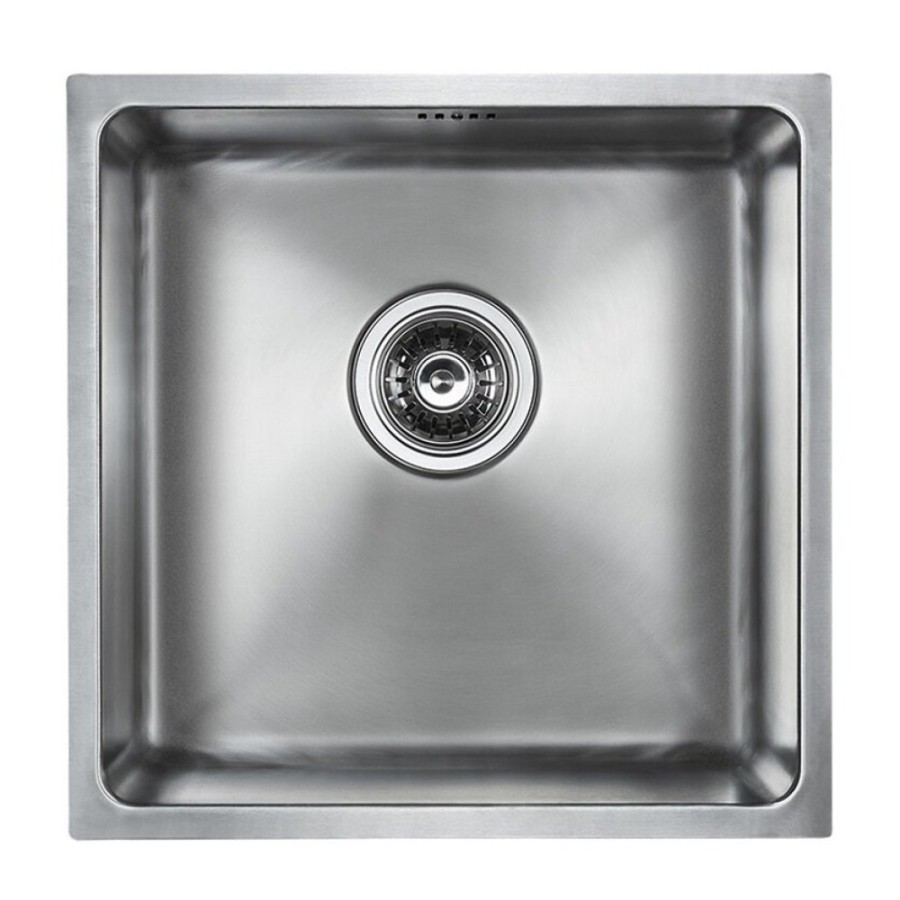 Мойка кухонная Paulmark Vista 44, PM304444-BS, брашированная нержавеющая сталь