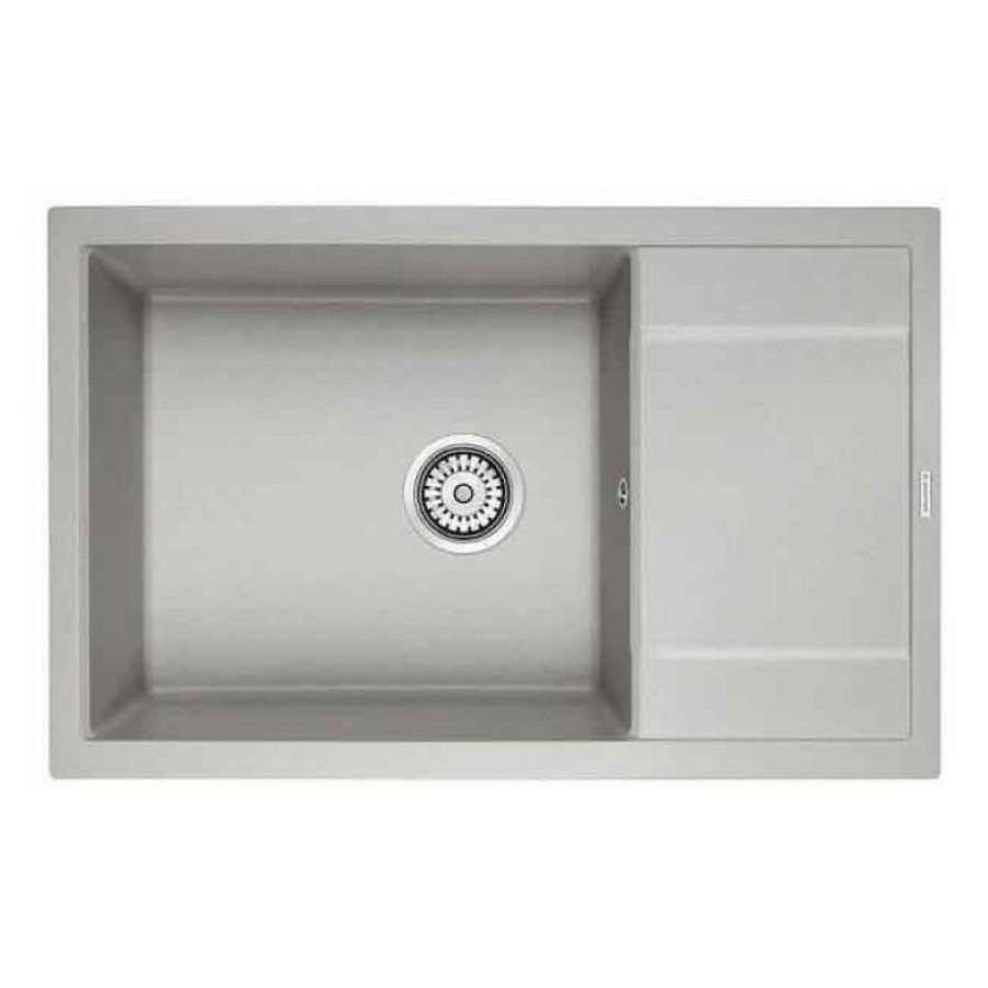 Мойка кухонная Paulmark Flugen PM317850-GR, 78 см, кварцевая, серый