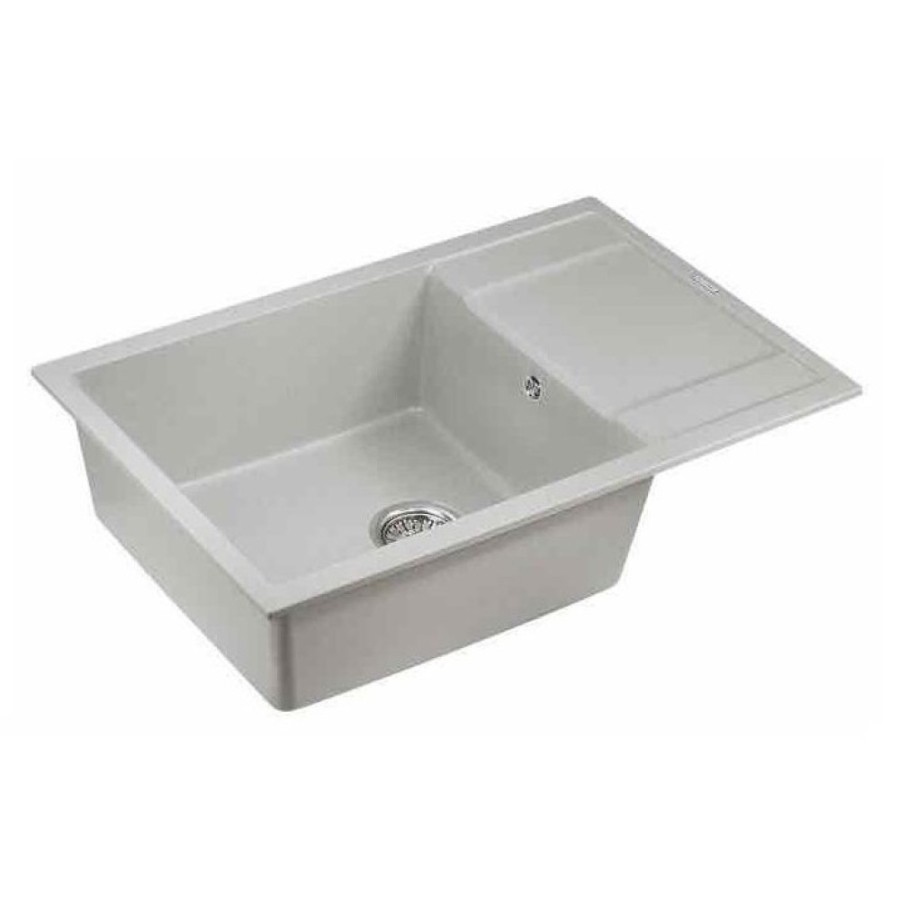 Мойка кухонная Paulmark Flugen PM317850-GR, 78 см, кварцевая, серый