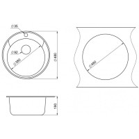 Мойка кухонная Paulmark Gelegen PM404800-BE, 48 см, кварцевая, бежевый
