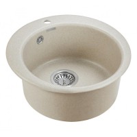 Мойка кухонная Paulmark Gelegen PM404800-BE, 48 см, кварцевая, бежевый