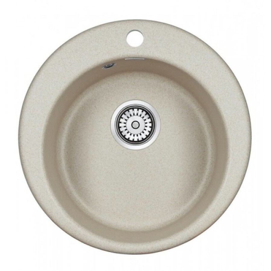 Мойка кухонная Paulmark Gelegen PM404800-BE, 48 см, кварцевая, бежевый