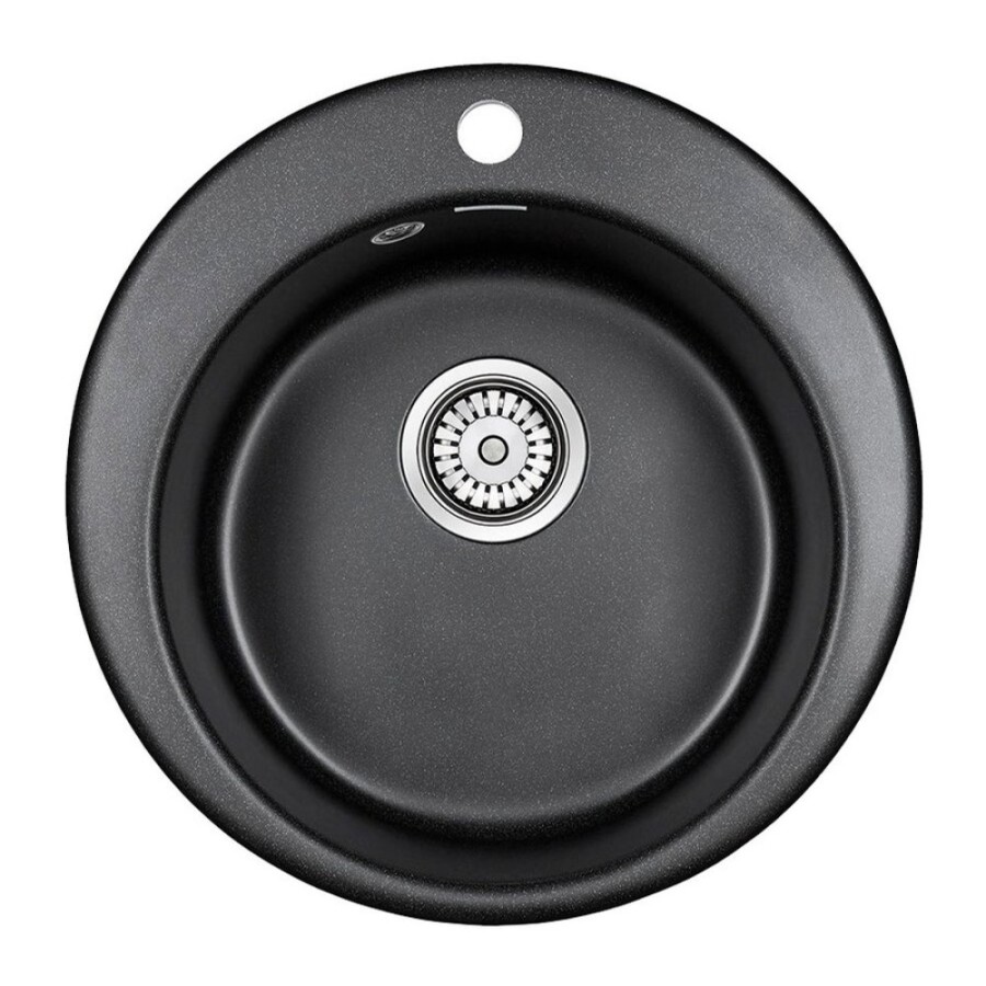 Мойка кухонная Paulmark Gelegen PM404800-BL, 48 см, кварцевая, черный