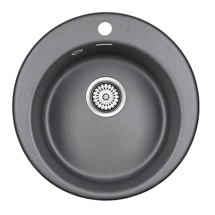 Мойка кухонная Paulmark Gelegen PM404800-DG, 48 см, кварцевая, графит