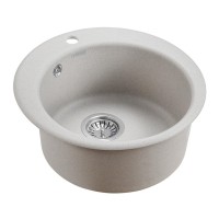 Мойка кухонная Paulmark Gelegen PM404800-GR, 48 см, кварцевая, серый