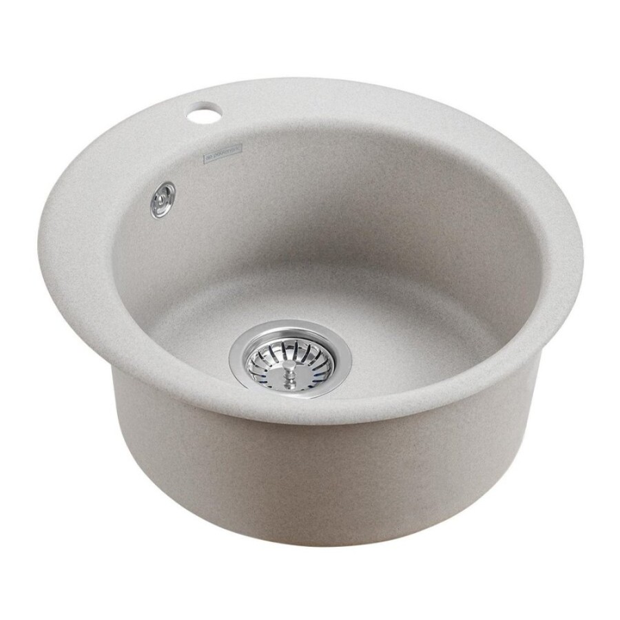 Мойка кухонная Paulmark Gelegen PM404800-GR, 48 см, кварцевая, серый