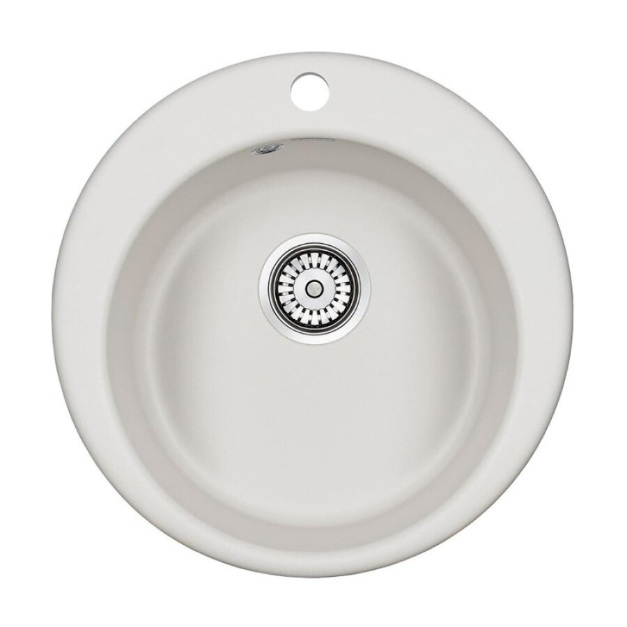Мойка кухонная Paulmark Gelegen PM404800-WH, 48 см, кварцевая, белый