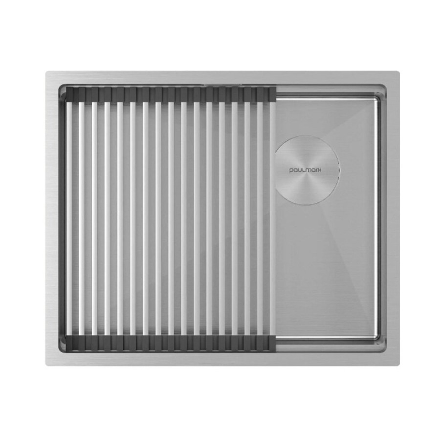 Мойка кухонная Paulmark Next PRO 54 UNI, PM705445-BS, 54 см, цвет нержавеющая сталь