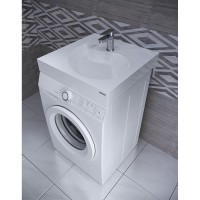 Раковина Paulmark Winken PM740431 60 см над стиральной машиной, белая