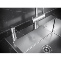 Мойка кухонная Paulmark Kroner-Edge PM775951-BS, нержавеющая сталь