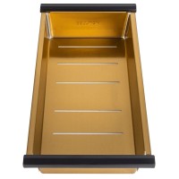 Мойка кухонная Paulmark Next Multi Sink 54 UNI, PM785445-BG, 54 см, PVD покрытие, цвет брашированное золото