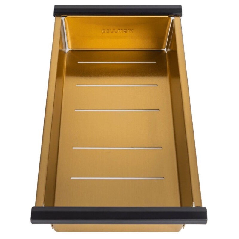 Мойка кухонная Paulmark Next Multi Sink 58 UNI, PM785845-BG, 58 см, PVD покрытие, цвет брашированное золото
