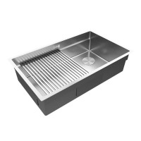 Мойка кухонная Paulmark Next Multi Sink 58 Uni, PM785845-BS, 58 см, цвет нержавеющая сталь