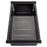 Мойка кухонная Paulmark Multi Sink 58 Uni, PM785845-GM, 58 см, PVD покрытие, цвет вороненая сталь