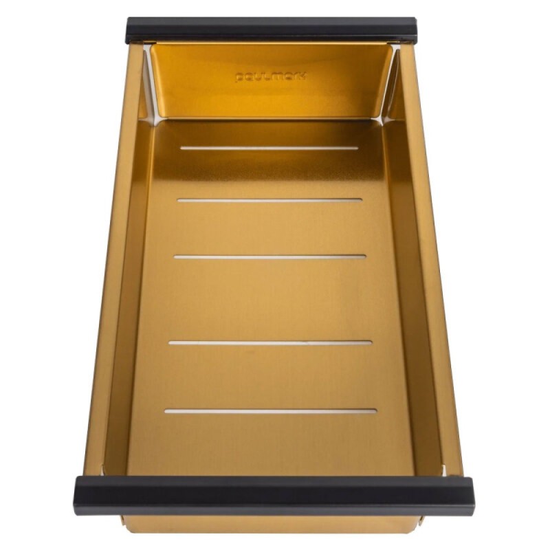 Мойка кухонная Paulmark Next Multi Sink 74 UNI, PM787445-BG, 74 см, PVD покрытие, цвет брашированное золото