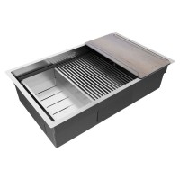 Мойка кухонная Paulmark Next Multi Sink 74 Uni, PM787445-BS, 74 см, цвет нержавеющая сталь