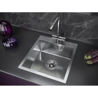 Мойка кухонная Paulmark Neckar PM804551-BS, 45 см, брашированная нержавеющая сталь