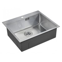 Мойка кухонная Paulmark Isar PM805951-BS, 59 см, брашированная нержавеющая сталь