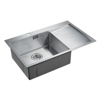 Мойка кухонная Paulmark Elde PM807851-BSR, 78 см, брашированная нержавеющая сталь, левая/правая