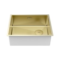 Мойка кухонная Paulmark Next-Skew 54 UNI, PM885444-LG, 54 см, цвет светлое золото
